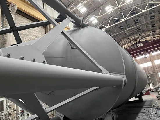 Almacenamiento de acero ASME arena grano/cal cemento polvo a granel Silo a la venta