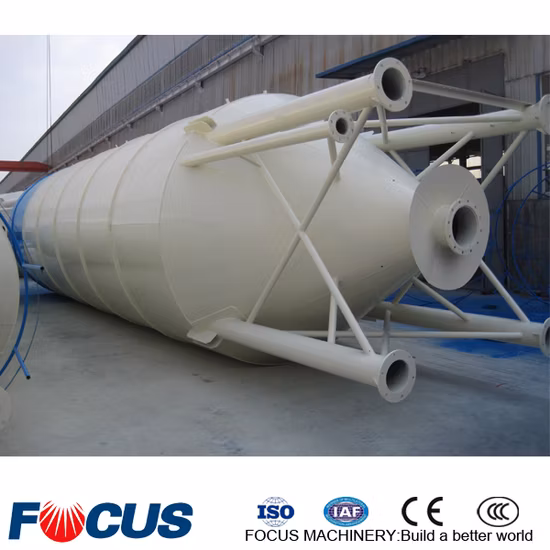 Silo de cemento atornillado de 200 t para planta de hormigón