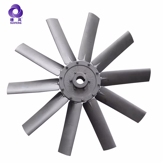 Aspas de ventilador axial de aleación de aluminio para compresor de aire de tornillo