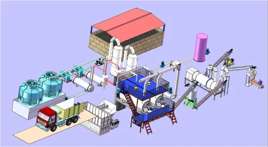 Máquina para fabricar harina de carne y huesos de desechos animales y planta de procesamiento